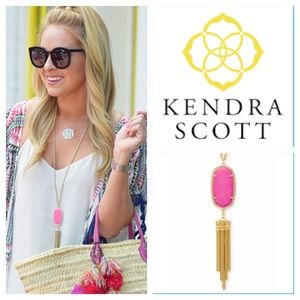 Kendra Scott Rayne Necklace Hot Pink